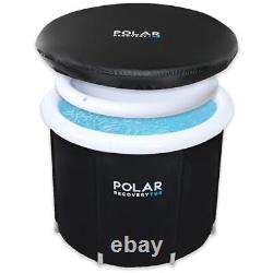 Polar Recovery Tub/Portable Ice Bath for Cold 1 Count (Pack of 1), Black