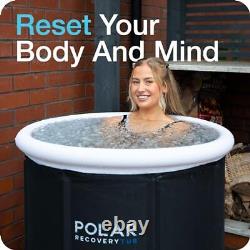 Polar Recovery Tub/Portable Ice Bath for Cold 1 Count (Pack of 1), Black