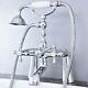 Polished Chrome Clawfoot Bath Tub Faucet With Handshower Deck Mounted Stf770