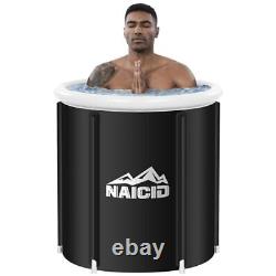 Polypropylene Ice Bath Tub for Athletes, Freestanding Cold Black 3 layer