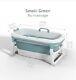 Portable 1.4m/55in Adult /child Bath Tub Barrel Steaming Plastic Folding Bathtub