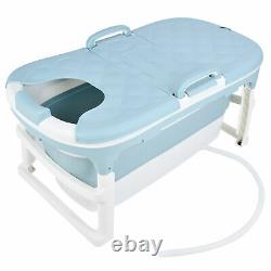Portable Bathtub Blue Collapsible Bathtub Home SPA Baby Tub For Shower Room TS