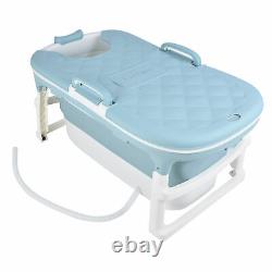 Portable Bathtub Blue Soft Collapsible Bathtub Household SPA Baby Tub Hot