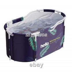 Portable Bathtub Water Tub Folding PVC Adult Rectangle Spa Bath Bucket Indoor
