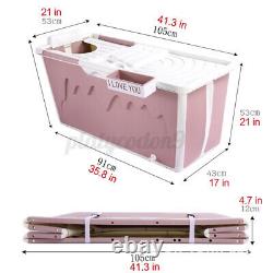 Portable Folding Bathtub Home Water Tub Spa Sauna Winter Warm Barrel
