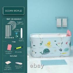 Portable Folding Bathtub for Adult Children Swimming Pool Large Bathtub Bath