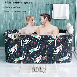 Portable Folding Tub Bucket Kit Soaking Standing Bathtub Family Bathroom HEE