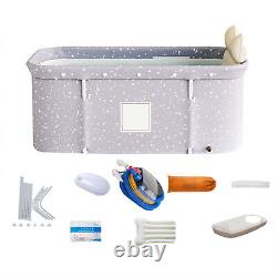 Portable Folding Tub Bucket Kit Soaking Standing Bathtub Family Bathroom HG5
