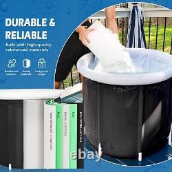 Portable Ice Bath Tub For Athletes, Cold Plunge Thickening PVC Non-slip Ice