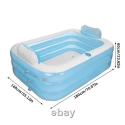 Portable Inflatable Bath Tub Adult SPA Warm Bathtub travel pool Winter indoor