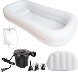 Portable Inflatable Bathtub for Shower Large Bath Basin Kit Adults Bed beside Ba