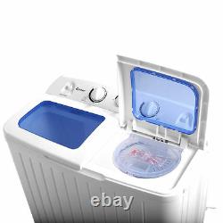 Portable Mini Compact Twin Tub Washing Machine Washer Spin Dryer 17.6lb