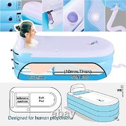 Portable Plastic Bathtub, Folding Spa BathTub for Adults, Freestanding Soaking