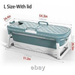 Portable Versatile Folding Bathtub with Lid for Home Use