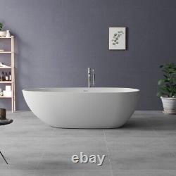 Precious 69in Freestanding Bathtub Soaking SPA Stand Alone Tub Solid Surface
