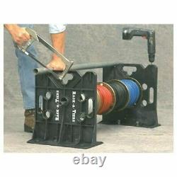 Rack-A-Tier RT1 Cable Wire Spooler Dispenser, Cable Drum Roller, Work Bench