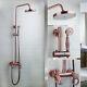 Rainfall Antique Copper Bathroom 8 Shower Head&hand Shower&tub Mixer Tap Faucet