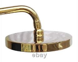 Rainfall/Handheld Shower Faucet Set Gold Brass Bathroom Bath Tub Taps Kit 2gf395