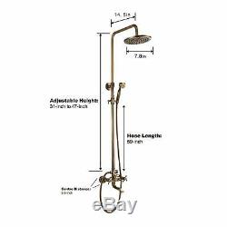 Rainfall Shower Set System Antique Shower Mixers with Handshower Tub Tap Spout