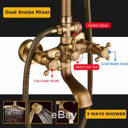 Rainfall Shower Set System Antique Shower Mixers with Handshower Tub Tap Spout