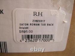 Restoration Hardware Eaton Cross Handel Deck-mount Tub Fill, Satin Nickel
