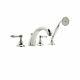 Rohl Country Bath San Julio Deck Mount Tub Filler Polished Nickel With Hand Shower