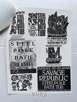 STEEL POLE BATH TUB Butterfly Love 1989 US LP + POSTER + PRESS KIT Boner NOISE