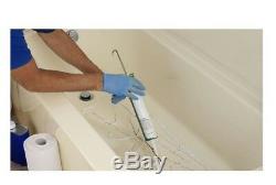 Shower Bathtub Base Bath Tub Floor Repair Kit Inlay 40 x 16 in. Easy DIY Bone