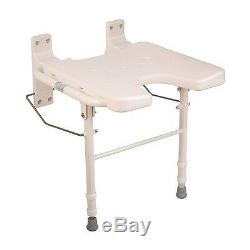 Shower Chair Seat Folding Bath Bathroom Wall Mount Safe Handicapped Tub Bench