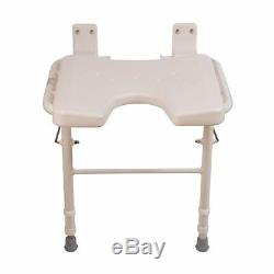 Shower Chair Seat Folding Bath Bathroom Wall Mount Safe Handicapped Tub Bench