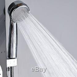 Shower Panel Tower System Column Spa LED Rain Waterfall Head Bathtub Faucet