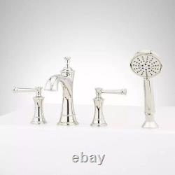 Signature Hardware Beasley 4 Hole Roman Tub Faucet and Hand Shower PN