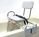 Sliding Shower Chair Tub-mount Bath Transfer Bench With Swivel Seat 77762 New