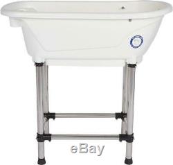 Small Portable Bath Tub For Dogs and Cats (White) Dog Pet Grooming