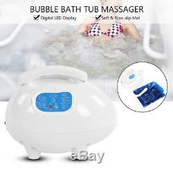 Spa Massage Mat Waterproof Bubble Bath Tub w Air Hose Body Relaxing Soothing