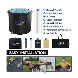 Susbie Large Inflatable Ice Bath Tub for Athletes with Cover-Multiple Layered