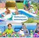 Swimming Pool 10-feet 3 Stripped Printed Inflatable Rectangle Bath Tub Free Ship