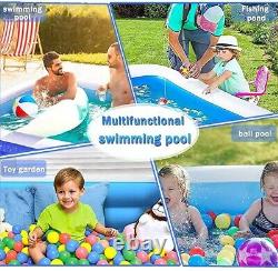 Swimming Pool 10-Feet 3 Stripped Printed Inflatable Rectangle Bath Tub FREE SHIP