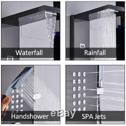 Thermostatic Shower Panel Column Tower Massage Jet Hand Shower Tub Combo Mix Tap