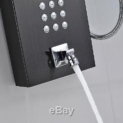 Thermostatic Shower Panel Column Tower Massage Jet Hand Shower Tub Combo Mix Tap