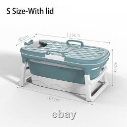 US Bathtub Bath Barrel Adult Child Folding Soaking Tub Basin Baby Swim