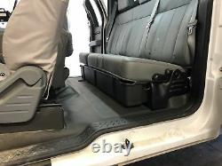Underseat Storage Box 2009-14 fits Ford F-150 Super Cab Extend Cab Black