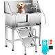 Vevor 38 Pet Dog Gromming Bath Tub Professional Stainless Steel Wash Station
