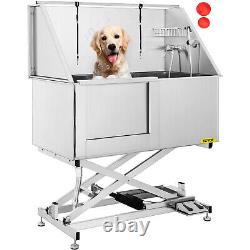 VEVOR Electric Lift 50 Pet Dog Grooming Bath Dog Bath Tub Dog Washing Station