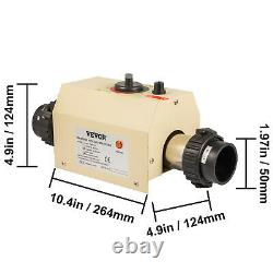 VEVOR Electric Water Heater Thermostat 3KW 220V Mini Swimming Pool SPA Hot Tub