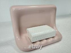 Venetian Pink Ceramic Shower Tub Soap Dish Tray Holder Classic Color 063 Vintage