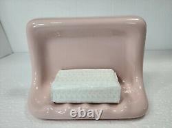 Venetian Pink Ceramic Shower Tub Soap Dish Tray Holder Classic Color 063 Vintage
