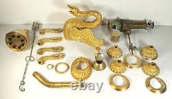 Vintage Sherle Wagner Style Swan Tub Bath Shower Faucet & Handles Made in Spain
