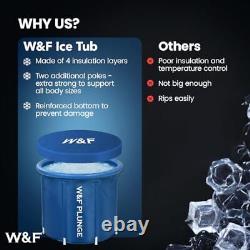 W&F EXTRA LARGE & DURABLE Portable Ice Bath Tub for Athletes Extra Large