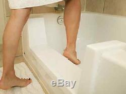 Walk-In Bath Tub Shower Easy Step-Through Insert DIY Kit White Free Shipping
